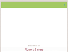 Tablet Screenshot of flowers-and-more.com